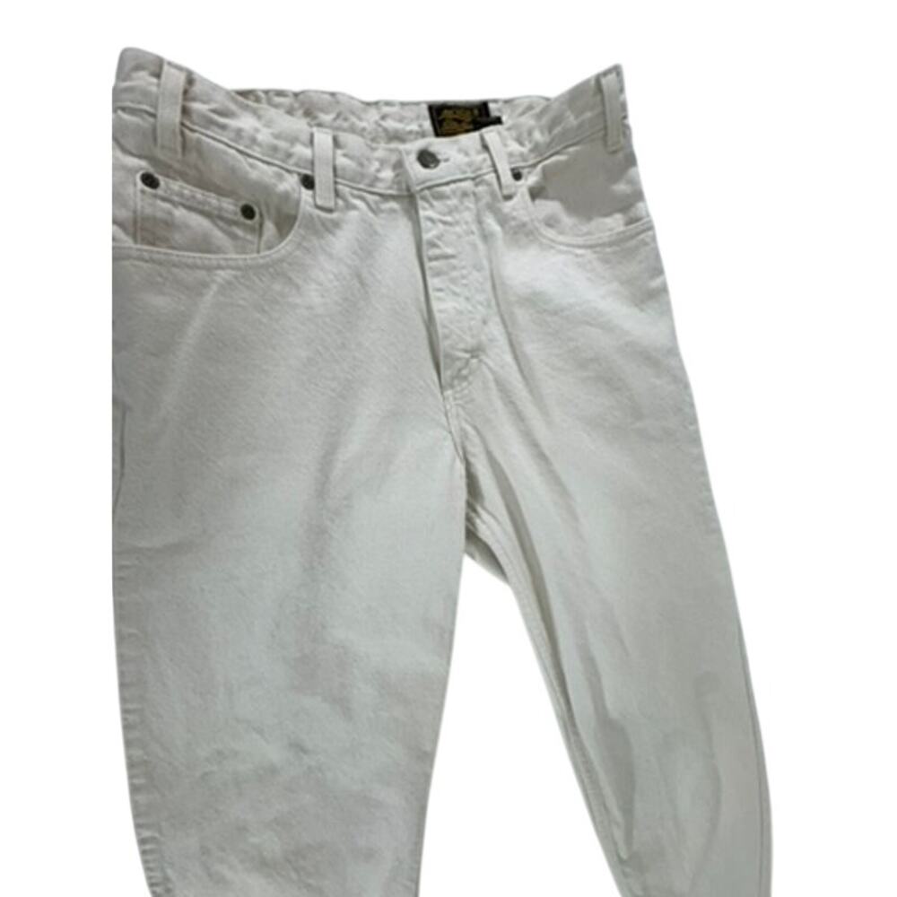 "EDDIE BAUER" Womens 100% Cotton Jeans NO SIZE Tapered Leg Mom Style Vacay Beach